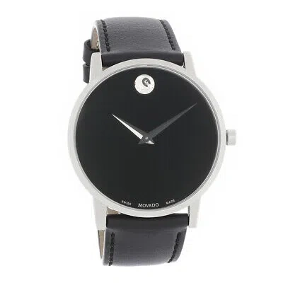Pre-owned Movado Museum Classic Mens Stainless Steel Swiss Quartz Watch 0607269