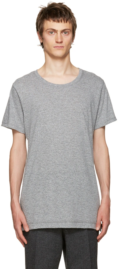 John Elliott Grey Classic Crewneck T-shirt