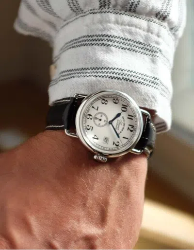 Pre-owned West End Watch Co. West End Sowar 1916 6832.10.3244bl.no Black Dial Automatic Men Watch