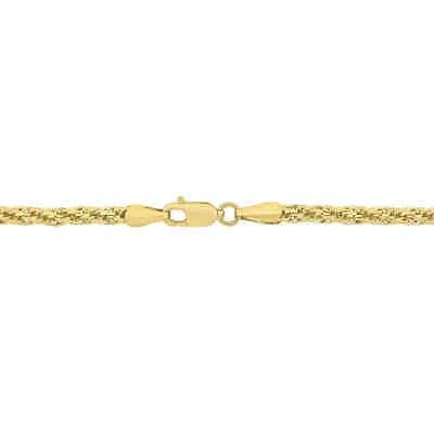 Pre-owned Amour 3mm Infinity Rope Chain Bracelet In 14k Yellow Gold, 9 In