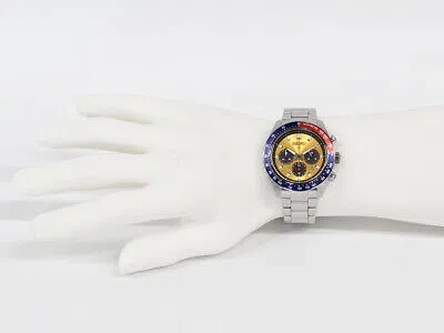 Pre-owned Seiko Prospex Sbdl117 Speedtimer Chronograph Solar Analog Orange