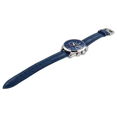 Pre-owned Roamer 978818 41 45 20 Men's Gran Sportivo Classic Wristwatch In Silver/blue