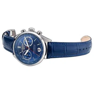 Pre-owned Roamer 978818 41 45 20 Men's Gran Sportivo Classic Wristwatch In Silver/blue