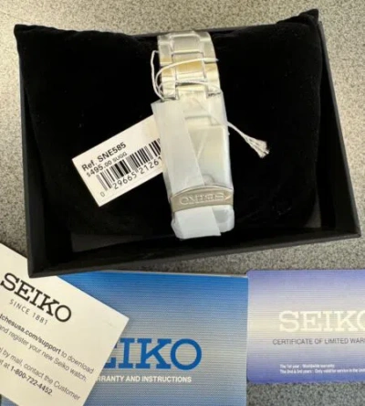 Pre-owned Seiko Men's Prospex Solar Blue Steel Bracelet Divers Watch Sne585 , 38.5mm Size