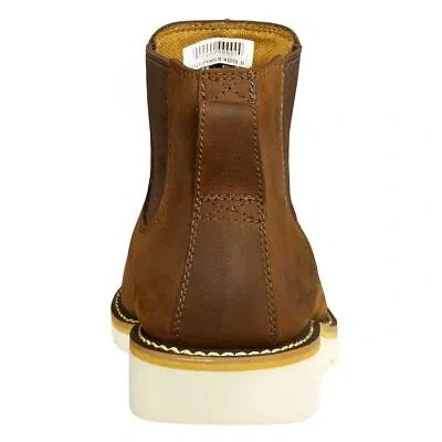 Pre-owned Carhartt Women's 5" Wedge Chelsea Soft Toe Work Boot Brown - Fw5025-w In Dark Bison Oil Tanned