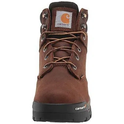 Pre-owned Carhartt Men's 6" Ground Force Composite Toe Waterproof Work Boots Brown - Cme63