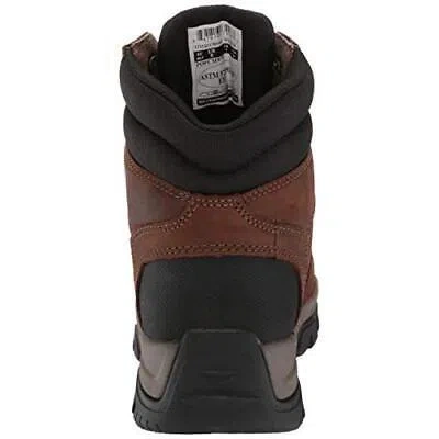 Pre-owned Carhartt Men's 6" Ground Force Composite Toe Waterproof Work Boots Brown - Cme63