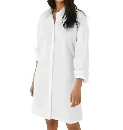 Pre-owned St Agni St. Agni Cotton Oversized Shirt Dress In White - Size S