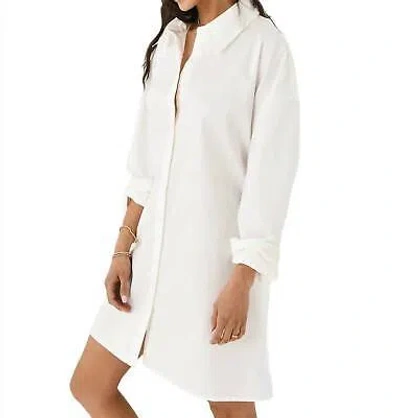 Pre-owned St Agni St. Agni Cotton Oversized Shirt Dress In White - Size S