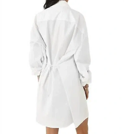 Pre-owned St Agni St. Agni Cotton Oversized Shirt Dress In White - Size S