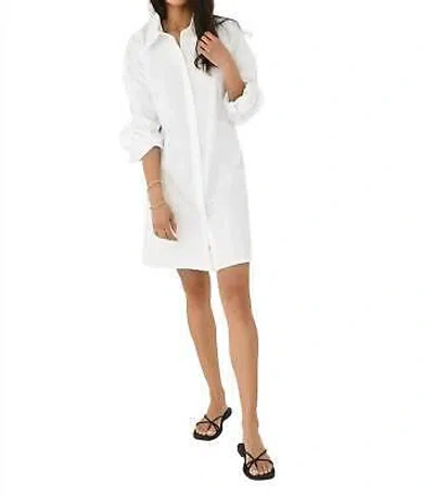 Pre-owned St Agni St. Agni Cotton Oversized Shirt Dress In White - Size S