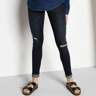 Pre-owned Birkenstock Women's Arizona Soft Footbed Metallic Anthracite Leather (regular Wi