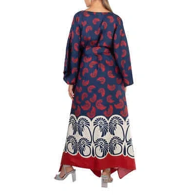 Pre-owned La Doublej La Double J Pigmy Palm Silk Twill Square Kaftan In Check Description