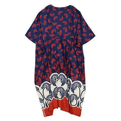Pre-owned La Doublej La Double J Pigmy Palm Silk Twill Square Kaftan In Check Description