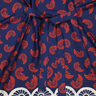 Pre-owned La Doublej La Double J Pigmy Palm Silk Twill Square Kaftan In Check Description