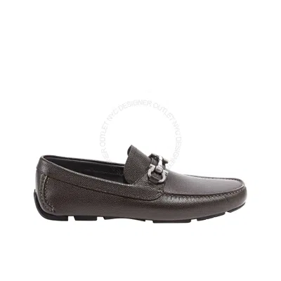 Pre-owned Ferragamo Salvatore  Parigi Brown Driver Leather Shoe Sizes 7ee 7.5ee