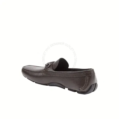 Pre-owned Ferragamo Salvatore  Parigi Brown Driver Leather Shoe Sizes 7ee 7.5ee