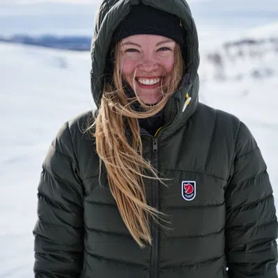 Pre-owned Fjall Raven Fjallraven Expedition Pack Down Hoodie - Women's - Medium / Navy In Blue
