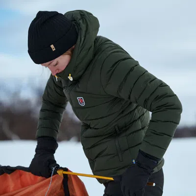 Pre-owned Fjall Raven Fjallraven Expedition Pack Down Hoodie - Women's - Medium / Navy In Blue