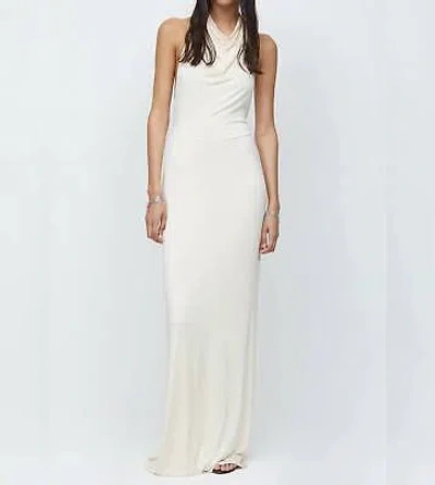 Pre-owned Bec & Bridge Bec + Bridge Ariel Halter Maxi Dress In Cream In White