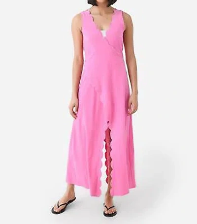 Pre-owned Marysia Scalloped Gehry Wrap Dress In Orchid - Size M In Pink