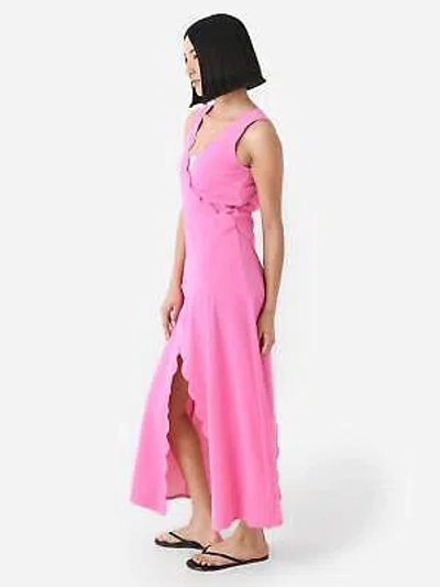 Pre-owned Marysia Scalloped Gehry Wrap Dress In Orchid - Size M In Pink