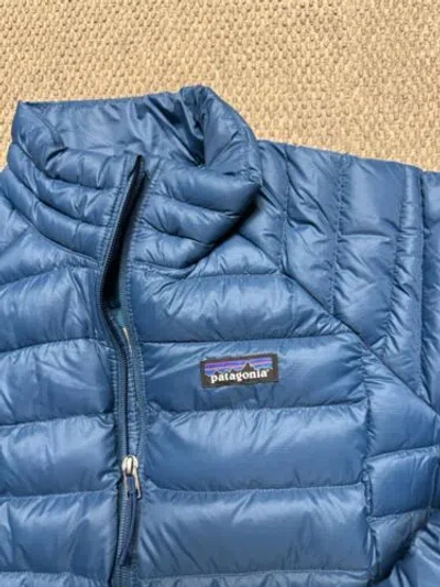 Pre-owned Patagonia ?nwt $279  Woman's Down Sweater Jacket Size M Lagom Blue In Logam Blue