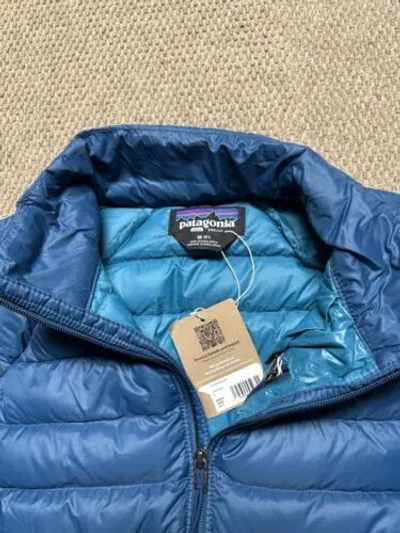 Pre-owned Patagonia ?nwt $279  Woman's Down Sweater Jacket Size M Lagom Blue In Logam Blue