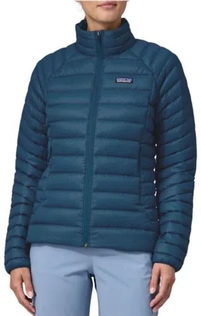Pre-owned Patagonia ?nwt $279  Woman's Down Sweater Jacket Size M Lagom Blue In Logam Blue