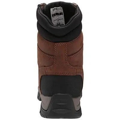 Pre-owned Carhartt Men's 8" Ground Force Soft Toe Eh Insulated Waterproof Work Boots Brown