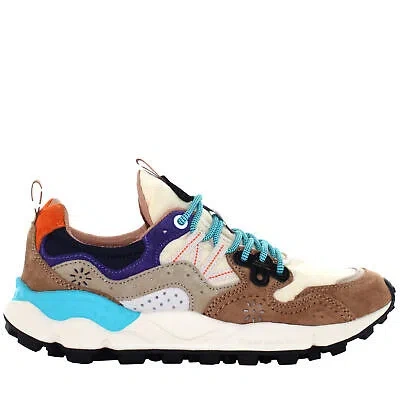 Pre-owned Flower Mountain A24us Women Low Sneakers 0012017818.01.2e31 Yamano 3 Uni In Brown