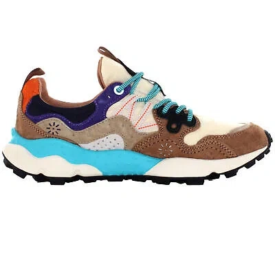 Pre-owned Flower Mountain A24us Women Low Sneakers 0012017818.01.2e31 Yamano 3 Uni In Brown