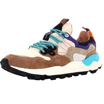 Pre-owned Flower Mountain A24us Women Low Sneakers 0012017818.01.2e31 Yamano 3 Uni In Brown
