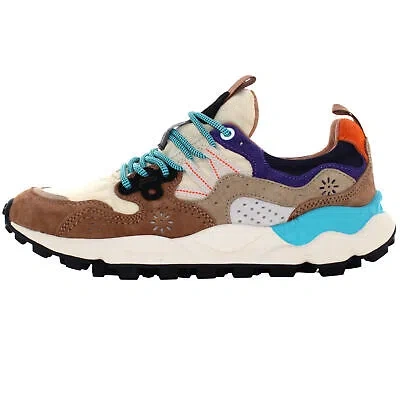 Pre-owned Flower Mountain A24us Women Low Sneakers 0012017818.01.2e31 Yamano 3 Uni In Brown