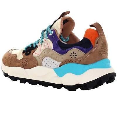 Pre-owned Flower Mountain A24us Women Low Sneakers 0012017818.01.2e31 Yamano 3 Uni In Brown