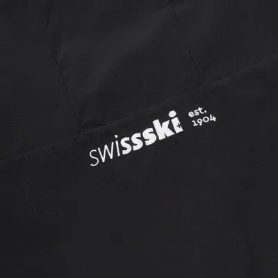 Pre-owned Descente Mens Swiss Ski Team Reversible Fleece Jacket Sp323sjk92 Black M-2xl