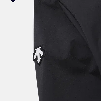 Pre-owned Descente Mens Swiss Ski Team Reversible Fleece Jacket Sp323sjk92 Black M-2xl