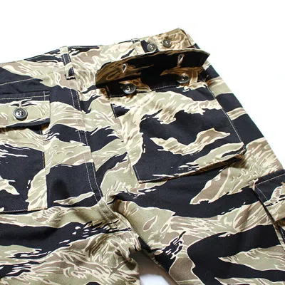 Pre-owned Buzz Rickson's Br41903 Gold Tiger Stripe Trousers Black L From Japan
