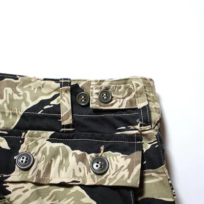 Pre-owned Buzz Rickson's Br41903 Gold Tiger Stripe Trousers Black L From Japan