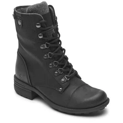 Pre-owned Cobb Hill Women's Brunswick Lace Waterproof Boot Black Nubuck - Ml05264-ubl49