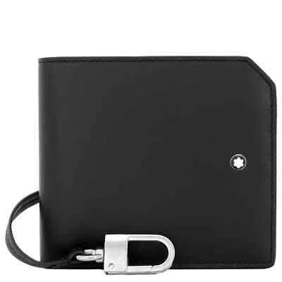 Pre-owned Montblanc Meisterstuck Black Leather Selection Soft Wallet 6cc 129699