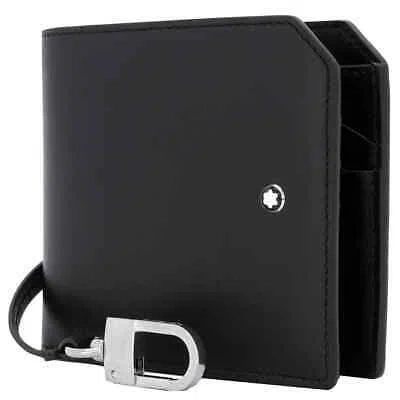 Pre-owned Montblanc Meisterstuck Black Leather Selection Soft Wallet 6cc 129699