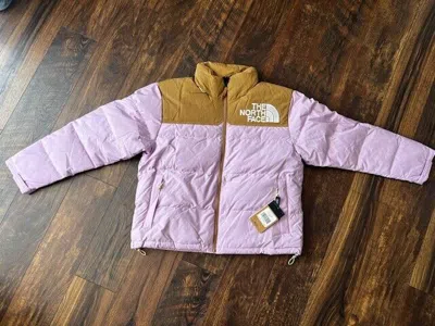 Pre-owned The North Face 92 Low Nuptse Full Zip Jacket Lupin/utility Brown Sz Xl