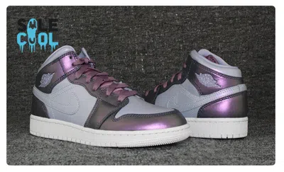 Pre-owned Jordan Nike Air  1 Aj1 Retro Mid Se Metallic Purple Shoes Av5174-400