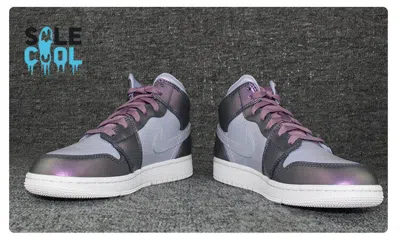 Pre-owned Jordan Nike Air  1 Aj1 Retro Mid Se Metallic Purple Shoes Av5174-400
