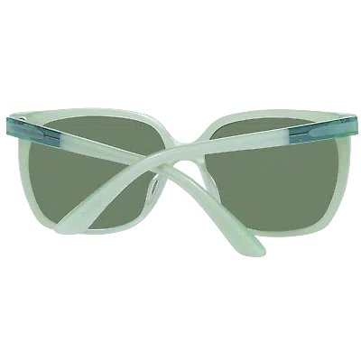 Pre-owned Porsche Design Sunglasses P8589 C 60mm - Green/olive Mirrored Square Full Rim