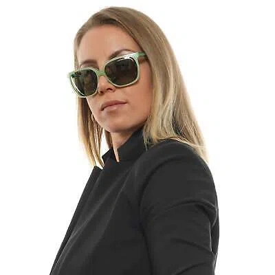 Pre-owned Porsche Design Sunglasses P8589 C 60mm - Green/olive Mirrored Square Full Rim