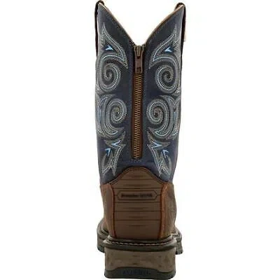 Pre-owned Georgia Boot Men's 11" Carbo-tec Lt Soft Toe Waterproof Pull-on Work Boot Brown/