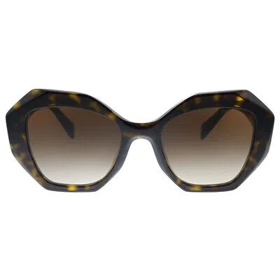 Pre-owned Prada Pr 16ws 2au6s1 Tortoise Plastic Sunglasses Brown Gradient Lens