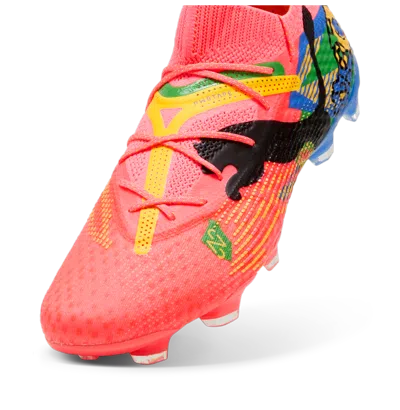 Pre-owned Puma Nmj X Future 7 Ultimate Firm Groundartificial Ground Soccer Cleats Mens Siz In Pink